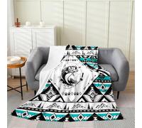 Loussiesd Coperta in peluche a forma di pesce, per pesca, caccia, coperta in flanella, 127 x 152 cm, occidentale per tutte le stagioni, per divano, letto, divano, verde, decorazione per camera da