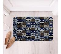 Loussiesd Mallard Duck Tappeto da bagno mimetico cervo caccia tappetini da bagno in microfibra rami di albero accessori da bagno animali selvatici casale tappetino antiscivolo 40,6 x 61 cm morbido