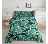 Loussiesd Set di biancheria da letto per bambini, motivo anatra, per letto king size, motivo: cacciatore di anatre, per ragazzi e ragazze, decorazione per la camera da letto di fattoria, traspirante