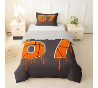 Loussiesd Six Seven 6 7 - Set copripiumino per lettino/culla, per ragazzi e ragazze, per ragazzi e ragazze, copriletto sportivo, decorazione per camera da letto, 2 pezzi, chiusura con cerniera e 1