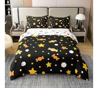 Loussiesd Star Candy Copripiumino 100% Cotone King Biancheria da Letto per