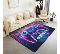Loussiesd Tappeto da salotto per camera da letto, tappeto per area gamer, 150 x 200 cm, per bambini, ragazzi e ragazze, decorazione per la stanza dei giochi, tappetino per interni in morbida