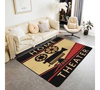 Loussiesd Tappeto decorativo per casa, cinema, cinema, poster per interni, per cartoni animati, Vidicon, cinema, soggiorno, tappeto antiscivolo, stile antico, decorazione per la casa, 150 x 200 cm