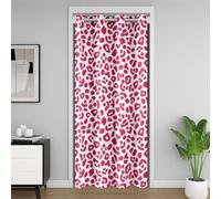 Loussiesd Tenda divisoria per camera da letto e soggiorno con stampa leopardata rosa leopardata per la privacy decorazione armadio safari africano tenda divisoria 106 x 213 cm per camera da letto