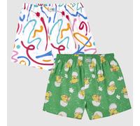Lousy Livin 2Pack Boxer Kueken & Lino Biancheria Intima Cotone Organico
