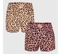 Lousy Livin 2Pack Boxer " Leroy 2 Pacco " Intimo Uomo Leopardo Bio Nuovo