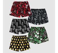 Lousy Livin Boxer Shorts Black Night 5-Pack Intimo Underwear In Cotone Biologico