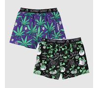 Lousy Livin Boxer Slip 2-Pack Outer Weedy Boxer Uomo Cotone Organico Nuovo