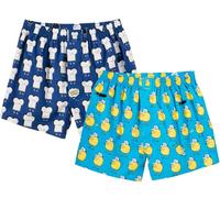 Lousy Livin Check Dots Toast Limone Boxer Shorts 2er Karo