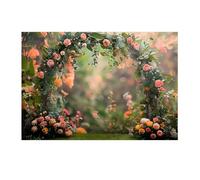 Louttary 1 pezzo di carta da parati fotografica, motivo ghirlanda, scena, matrimonio, fotografia, 210 x 150 cm, come da immagine, 3D, feste, vacanze, ritratto, fotografia
