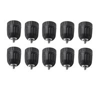 Louttary 10 pezzi 3/8 mandrino a sgancio rapido, aria/elettrico/1/32-3/8 24 UNF 0,8 - 10 mm rapido, adattatore per cacciavite