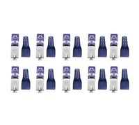 Louttary 10 Pezzi Connettore RJ45 CAT7 Crimpare 23/24 AWG Spina di Terminazione Cat 7 in Lega di Schermata Connettore di Rete RJ45 A