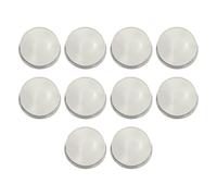Louttary 10 Pezzi di Monete Vuote da 40 mm per Incisione, Fai da Te, e Distintivi con Scatole Protettive Trasparenti Argentate