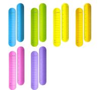 Louttary 12 pezzi Slap Braccialetto dei ricordi in silicone, 9,4 X 1,8, riutilizzabile, portatile, da indossare al polso, scrivibile, impermeabile, cancellabile