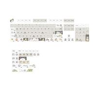 Louttary 132 Keycaps per Tastiera Meccanica in Lingua Inglese per Tastiere Meccaniche da 61/64/68/84/87/96/98/104
