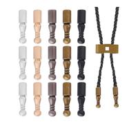 Louttary 15 pezzi 5 colori Bolo Tie terminali lega filo accessori accessori accessori decorazione fai da te