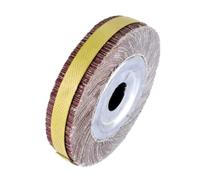 Louttary 150x 25mm Ruota A Lamelle Abrasiva per Levigatura Dischi di Tela per Mop Wheel 150x 25mm Ruota A Lamelle Abrasiva per Levigatura per Metallo Legno Lucidatura Grinding