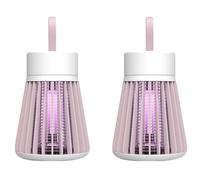 Louttary 2 Pezzi Lampada Antizanzare Repellente per Zanzare per Interni Dispositivo per Zanzare Elettrico per Bambini con Shock Elettrico per Camera da Letto