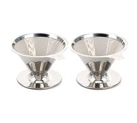 Louttary 2 X versare il caffè contagocce riutilizzabile contagocce caffè filtro portatile versare macchina per caffè casa ufficio campeggio