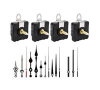 Louttary 4 Pezzi 32 mm Albero Lungo Orologio da Parete Movimento Meccanismo Strumento di Riparazione Parti Accessori DIY Movimento Orologio Kit