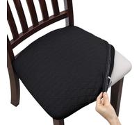 Louttary 4 pezzi Rhombus Lattice Coprisedili per sedia, rimovibili, lavabili per sedia, antipolvere, per sala da pranzo, coprisedia
