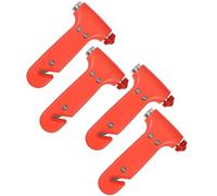 Louttary 4 pezzi utensili di salvataggio martello di sicurezza in metallo + plastica, accessori auto per cintura di sicurezza interruttore finestra, adatto per auto e veicoli