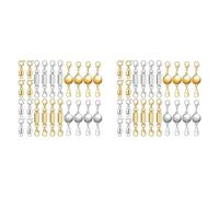 Louttary 48 StüCk 3 Stili Magnetici Collane Chiusure e Chiusure Magnetiche per Collana, Chiusura Magnetica, Chiusura di Blocco per Gioielli