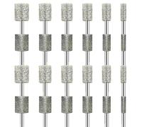 Louttary 48pcs Punte In Diamante per Rettifica Compatibili, Kit di Lucidatura Punta per Vetro 1/8" Accessori per Legno Vetro Ceramica