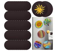 Louttary 50 dipinti magnetici su tela, 7,6 cm, piccola tela per frigorifero, acquerello acrilico