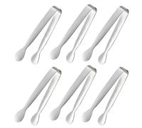 Louttary 6 mini pinze piccole 4,25 grandi in acciaio inox per servire cibo, durevole acciaio inox 304 per la cucina