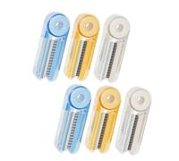 Louttary 6 Spazzole per La Pulizia Bottiglie,Spazzole per La Pulizia Coperchio Tazza,per La Bottiglia,Spazzole per La Pulizia Rotanti e Strette,Detergente per Coperchio Tazza Portatile