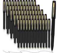 Louttary 60 penne a sfera in gel nero, confezione grande con punta ultra fine, penna a sfera, penne gel per ufficio, scuola, scrittura
