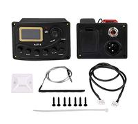 Louttary Acustica Pickup Tuner 5 Bande Eq Equalizzatore Acustica Chitarra Preamplificatore Piezo Preamplificatore Amplificatore Con Controllo Volume Display Lcd Microfono incorporato