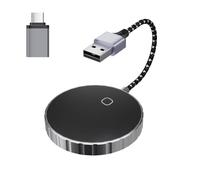Louttary Adattatore per auto Carplay senza fili 2 in 1, adattatore carplay veloce senza fili, converte carplay cablato in wireless per wireless