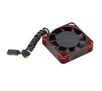 Louttary Alloggiamento in metallo 5010 ESC Motore 50X50X10mm Ventola di raffreddamento ad alta velocità per parti di ricambio di auto RC in rosso
