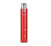 Louttary Amplificatore microfono dinamico, preamplificatore, 28 DB di amplificazione con pickup di direzione, attivatore a canale singolo, rosso, durevole, facile da usare