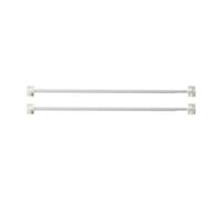 Louttary Asta per tende regolabile, per bagno, bar, doccia, aste telescopiche, senza foratura, per cucina e casa, 2 pezzi
