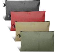 Louttary Borsa Degli Attrezzi 12" Borsa Degli Attrezzi Piccola con Moschettone 4PCS Organizzatore di Stoccaggio Multipurpose con Cerniera Affidabile