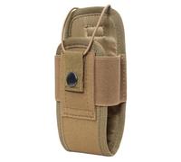 Louttary Borsa per walkie talkie radio color cachi, marsupio, borsa portatile, per walkie-talkie, per la caccia e il campeggio, durevole, facile da usare