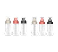 Louttary Bottiglia per Salsa da Spremere per Uso Domestico con Bilancia Bottiglia per Condimento per Ketchup per Insalata Bottiglia per Condimento per Cucina Bottiglia per Marmellata