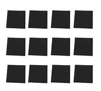 Louttary Confezione da 12 pannelli fonoassorbenti per cassette d'uovo, 1,2 x 20 x 20 cm, in schiuma acustica per studi domestici e professionali, colore nero