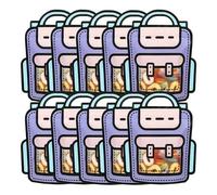 Louttary Confezione da 40 sacchetti regalo, a forma di cartoni animati, per caramelle e snack, autoadesivi, per decorazioni di compleanno per bambini, regali, a