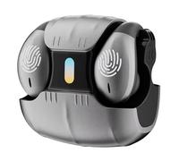 Louttary Cuffie A Conduzione Ossea con Clip Auricolare Aperto, Wireless Bluetooth 5.5, con Luce Respiratoria A LED, Auricolari con Cancellazione del Rumore per La Musica B