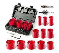 Louttary da Trapano da 3/4" A 2-1/2" per Acciaio Inossidabile Set di Punte da Trapano In Metallo Lega di Carburo di Tungsteno