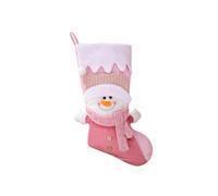 Louttary Decorazione natalizia, calze, regalo per bambini, sacchetto di caramelle, Babbo Natale, pupazzo di neve, calzini da appendere, decorazioni per albero di Natale, pupazzo di neve