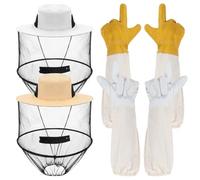 Louttary e Cappelli da Apicoltura - Set 2 Pezzi, con Velo da Apicoltura, A Rete e Nascosta A Maglia Fitta.