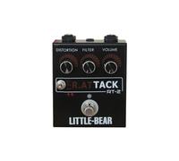 Louttary Effetti chitarra a 3 marce, effetti distorsione dei bassi, effetti monoblocco, pedale fuzzy, effetti di comfort multifunzione LED RAT
