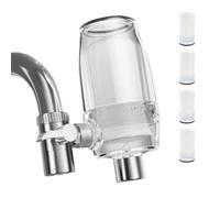 Louttary Filtro acqua per rubinetto, 2, filtro acqua per lavello, filtro per rubinetto, girevole a 360 gradi