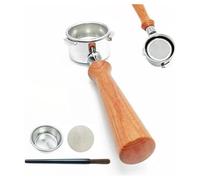 Louttary Filtro porta-filtro a 3 orecchie, manico di ricambio per macchina espresso, come da immagine, metallo per