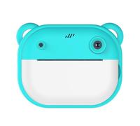 Louttary Fotocamera Stampa Bambini Doppia Fotocamera 240MP 1080P Fotocamera Stampabile One Touch con 2 Rotoli 57X25mm Carta Verde